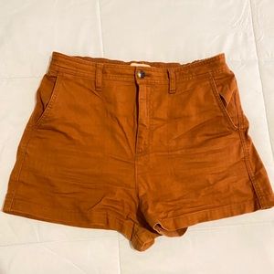 Burnt Orange Madewell Shorts